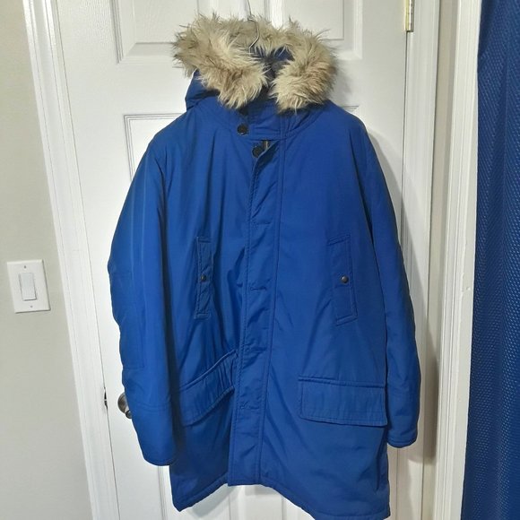 Banana Republic Snorkel Blue Winter Parka